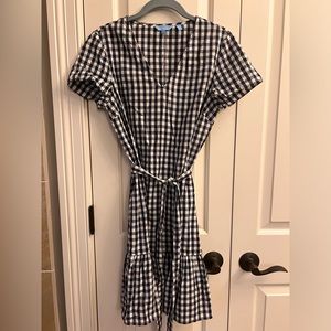 Draper James Blue/White Gingham Dress, size small. Like new.